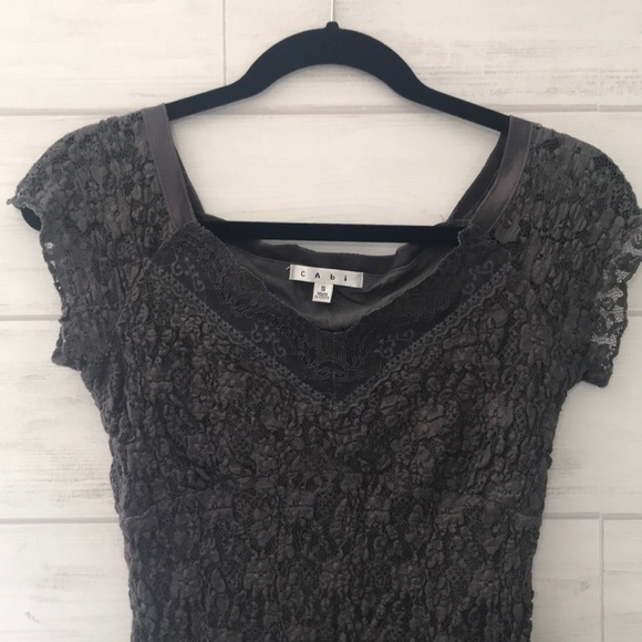 Gray CAbi blouse - Picture 2 of 3